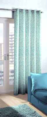 

Skipper 214 cm (7 ft) Blends Door Curtain Single Curtain(Motif, Blue)
