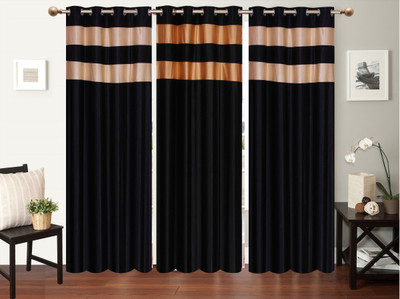

Furnishing Zone 274 cm (9 ft) Polyester Long Door Curtain (Pack Of 3)(Plain, Multicolor)
