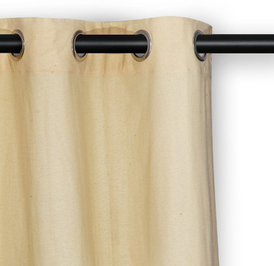 

Soumya Furnishings 274 cm (9 ft) Cotton Long Door Curtain Single Curtain(Solid, White)