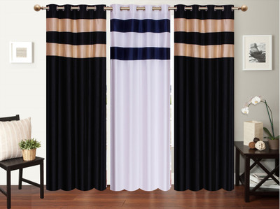 

Furnishing Zone 152 cm (5 ft) Polyester Window Curtain (Pack Of 3)(Plain, Multicolor)