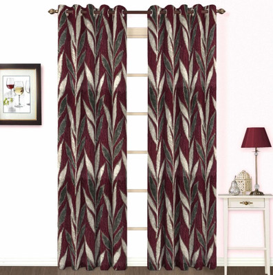 

Skipper 60 cm (2 ft) Polyester, Cotton, Blends Window Curtain Single Curtain(Floral, Purple)