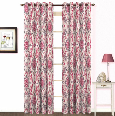 

Skipper 84 cm (3 ft) Polyester, Cotton, Blends Window Curtain Single Curtain(Motif, Red)