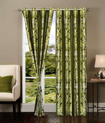 50% OFF on Sanaya Polyester Window Curtain 153 cm (4.9ft) Single Curtain(Printed Green) 50% OFF on Sanaya Polyester Window Curtain 153 cm (4.9ft) Single Curtain(Printed Green)