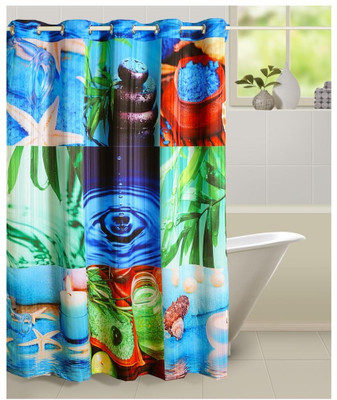 31% OFF on SWAYAM 200 cm (6 ft) Polyester Door Curtain Single Curtain(Floral, Multicolor)