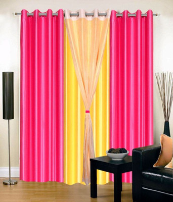

Jojo Designs 215 cm (7 ft) Polyester Door Curtain (Pack Of 4)(Plain, Multicolor)