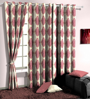 

Curtainman 213.36 cm (7 ft) Polyester Door Curtain (Pack Of 2)(Motif, Purple)