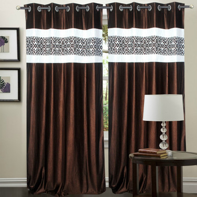 

Decor World 274 cm (9 ft) Polyester Long Door Curtain (Pack Of 2)(Self Design, Multicolor)
