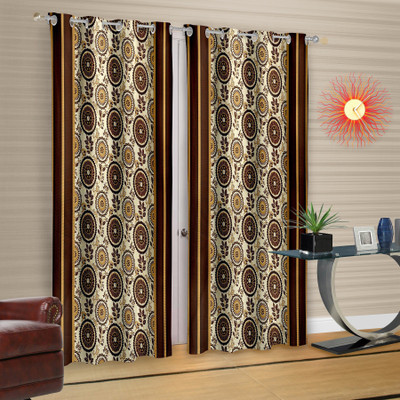 

Cortina 210 cm (7 ft) Polyester Door Curtain (Pack Of 2)(Floral, Multicolor)