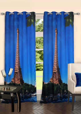 

Lushomes 229 cm (8 ft) Polyester Door Curtain Single Curtain(Printed, Multicolor)