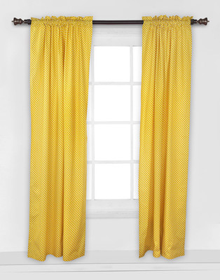 

Bacati 106.48 cm (3 ft) Cotton Window & Door Curtain (Pack Of 2)(Geometric, Multicolor)