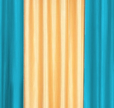 

Cortina 210 cm (7 ft) Polyester Door Curtain (Pack Of 3)(Striped, Blue)