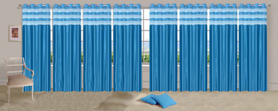

Ville Style 214 cm (7 ft) Polyester Door Curtain (Pack Of 8)(Solid, Light Blue)
