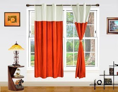 15% OFF on Dekor World 152.4 cm (5 ft) Polyester Window Curtain (Pack Of 2)(Geometric, Orange, Beige) 15% OFF on Dekor World 152.4 cm (5 ft) Polyester Window Curtain (Pack Of 2)(Geometric, Orange, Beige)