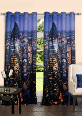 

Lushomes 229 cm (8 ft) Polyester Door Curtain Single Curtain(Printed, Multicolor)