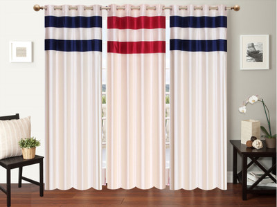 

Furnishing Zone 213 cm (7 ft) Polyester Door Curtain (Pack Of 3)(Plain, Multicolor)