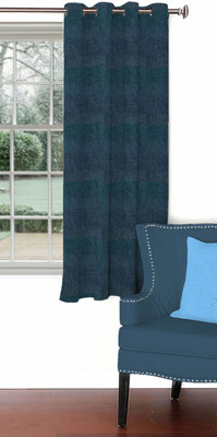 

Skipper 153 cm (5 ft) Blends Window Curtain Single Curtain(Solid, Blue)