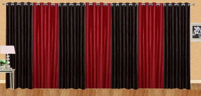 

Ville Style 214 cm (7 ft) Polyester Door Curtain (Pack Of 7)(Solid, Brown, Maroon)
