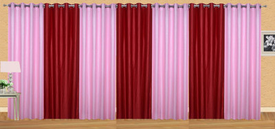 

Ville Style 214 cm (7 ft) Polyester Door Curtain (Pack Of 7)(Solid, Pink, Red)