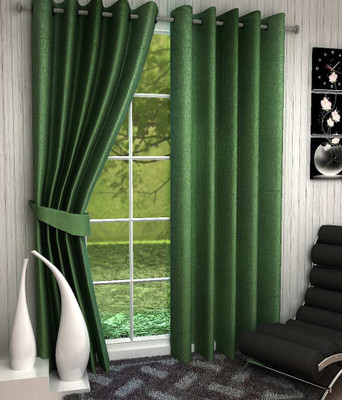 

curtainhub 274 cm (9 ft) Polyester Long Door Curtain (Pack Of 2)(Floral, Blue)