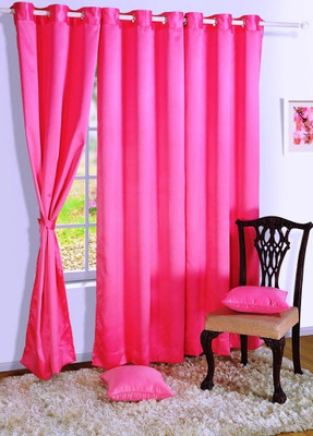 12% OFF on Homec 210 cm (7 ft) Polyester Door Curtain Single Curtain(Solid, Pink) 12% OFF on Homec 210 cm (7 ft) Polyester Door Curtain Single Curtain(Solid, Pink)