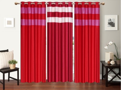 

Furnishing Zone 152 cm (5 ft) Polyester Window Curtain (Pack Of 3)(Plain, Multicolor)