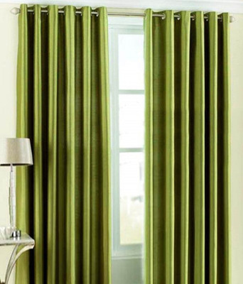 

Jojo Designs 215 cm (7 ft) Polyester Door Curtain (Pack Of 2)(Plain, Green)