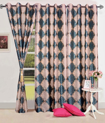 

Zesture 211 cm (7 ft) Polyester Window & Door Curtain (Pack Of 2)(Motif, Multicolor)