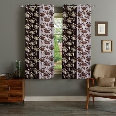 

IWS 152 cm (5 ft) Polyester Window Curtain (Pack Of 2)(Printed, Multicolor)