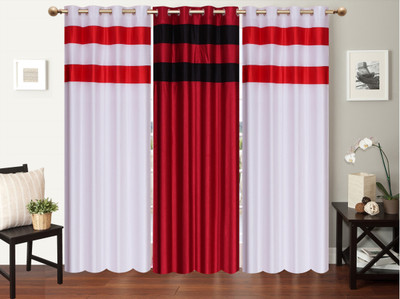 

Furnishing Zone 213 cm (7 ft) Polyester Door Curtain (Pack Of 3)(Plain, Multicolor)