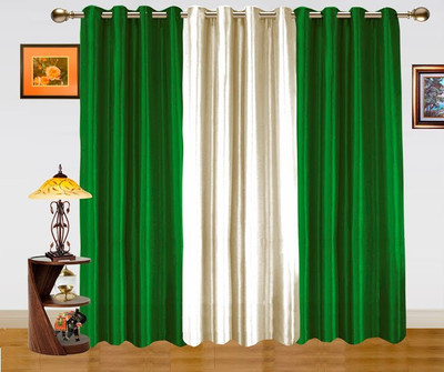 8% OFF on Dekor World 274.32 cm (9 ft) Polyester Long Door Curtain (Pack Of 3)(Floral, Green, White) 8% OFF on Dekor World 274.32 cm (9 ft) Polyester Long Door Curtain (Pack Of 3)(Floral, Green, White)