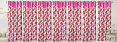 

Stella Creations 214 cm (7 ft) Polyester Door Curtain (Pack Of 7)(Printed, Pink)