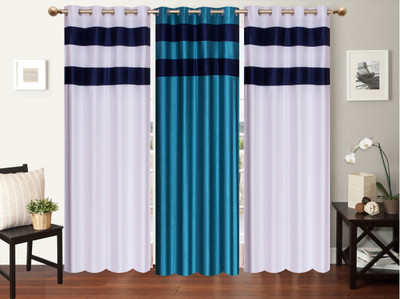 

Furnishing Zone 274 cm (9 ft) Polyester Long Door Curtain (Pack Of 3)(Plain, Multicolor)