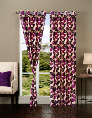 

JT International 213.36 cm (7 ft) Polyester Door Curtain (Pack Of 2)(Solid, Multicolor)