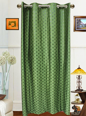8% OFF on Dekor World 215 cm (7 ft) Polyester Door Curtain Single Curtain(Self Design, Green) 8% OFF on Dekor World 215 cm (7 ft) Polyester Door Curtain Single Curtain(Self Design, Green)