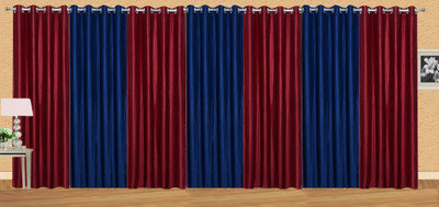 

Ville Style 214 cm (7 ft) Polyester Door Curtain (Pack Of 7)(Solid, Maroon, Purple)