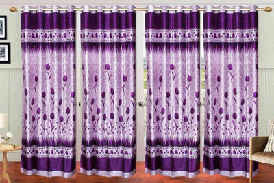 

iTrend India 213 cm (7 ft) Polyester Door Curtain (Pack Of 4)(Printed, Purple)