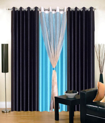 

Jojo Designs 152 cm (5 ft) Polyester Window Curtain (Pack Of 4)(Plain, Multicolor)
