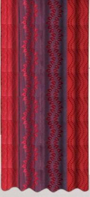 

Drapez 213 cm (7 ft) Polyester Door Curtain Single Curtain(Printed, Red & Maroon)