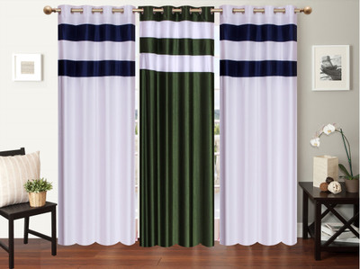 

Furnishing Zone 152 cm (5 ft) Polyester Window Curtain (Pack Of 3)(Plain, Multicolor)