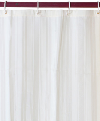 

Skap 200 cm (7 ft) Jacquard Shower Curtain Single Curtain(Solid, White)