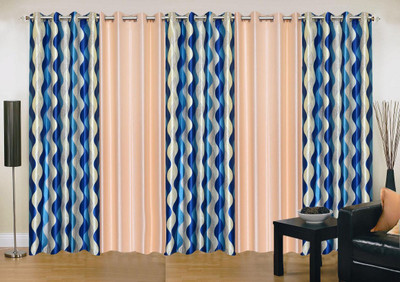 

Stella Creations 275 cm (9 ft) Polyester Long Door Curtain (Pack Of 5)(Printed, Multicolor)