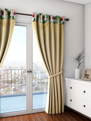 SWAYAM 152.4 cm (5 ft) Polyester Window Curtain Single Curtain(Printed, Green, Beige) SWAYAM 152.4 cm (5 ft) Polyester Window Curtain Single Curtain(Printed, Green, Beige)