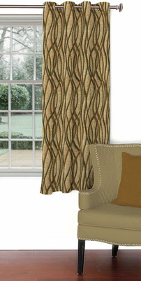 

Skipper 153 cm (5 ft) Blends Window Curtain Single Curtain(Motif, Brown)