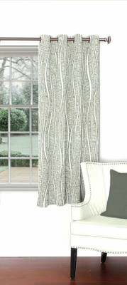 

Skipper 153 cm (5 ft) Blends Window Curtain Single Curtain(Abstract, Grey)