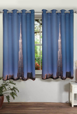 

Lushomes 152 cm (5 ft) Polyester Window Curtain Single Curtain(Printed, Multicolor)