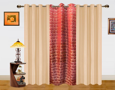 7% OFF on Dekor World 215 cm (7 ft) Polyester Door Curtain (Pack Of 3)(Geometric, Brown, Beige) 7% OFF on Dekor World 215 cm (7 ft) Polyester Door Curtain (Pack Of 3)(Geometric, Brown, Beige)