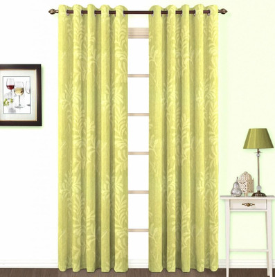 

Skipper 153 cm (5 ft) Cotton Window Curtain Single Curtain(Printed, Green)