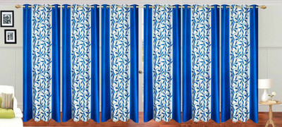 

Stella Creations Polyester Door Curtain 214 cm (7 ft) Pack of 6(Printed Light Blue)