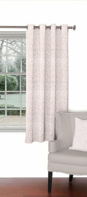 

Skipper 153 cm (5 ft) Blends Window Curtain Single Curtain(Motif, Beige)
