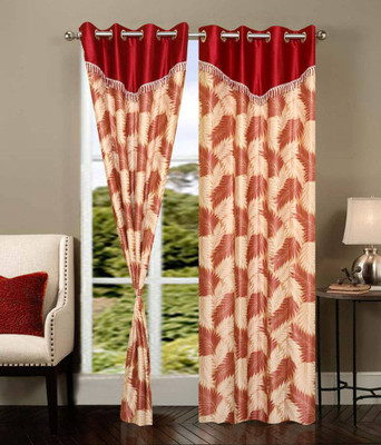 

JT International 213.36 cm (7 ft) Polyester Door Curtain (Pack Of 2)(Solid, Multicolor)